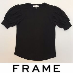 FRAME Denim Balloon Sleeve Tee